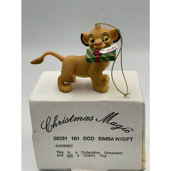 Disney Christmas Magic Ornaments W/Box  Woody Buzz Winnie Simba Set/4 - Picture 2 of 12